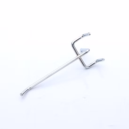 Хромированный колышек, металлическая решетчатая стенка, стальная перегородка, аксессуары для перфорированной доски, крючок для дисплея